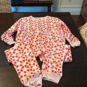 Old Navy size extra large, heart design, pajama set